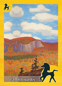 fallmounts yellow horse